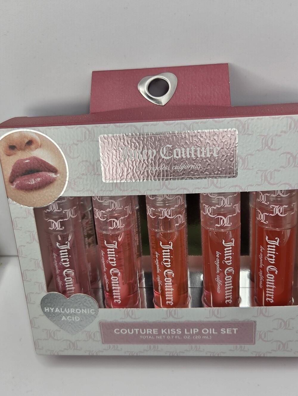 💕▪️Juicy Couture▪️ Couture Kiss Lip Oil Set - Pink, Coral & Red Tones Set Of 5 - Picture 5 of 5